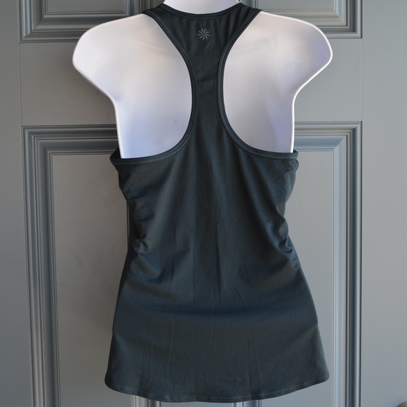Dark Blue Green Shanti Racer Back Tank by Athleta - Picture 2 of 5